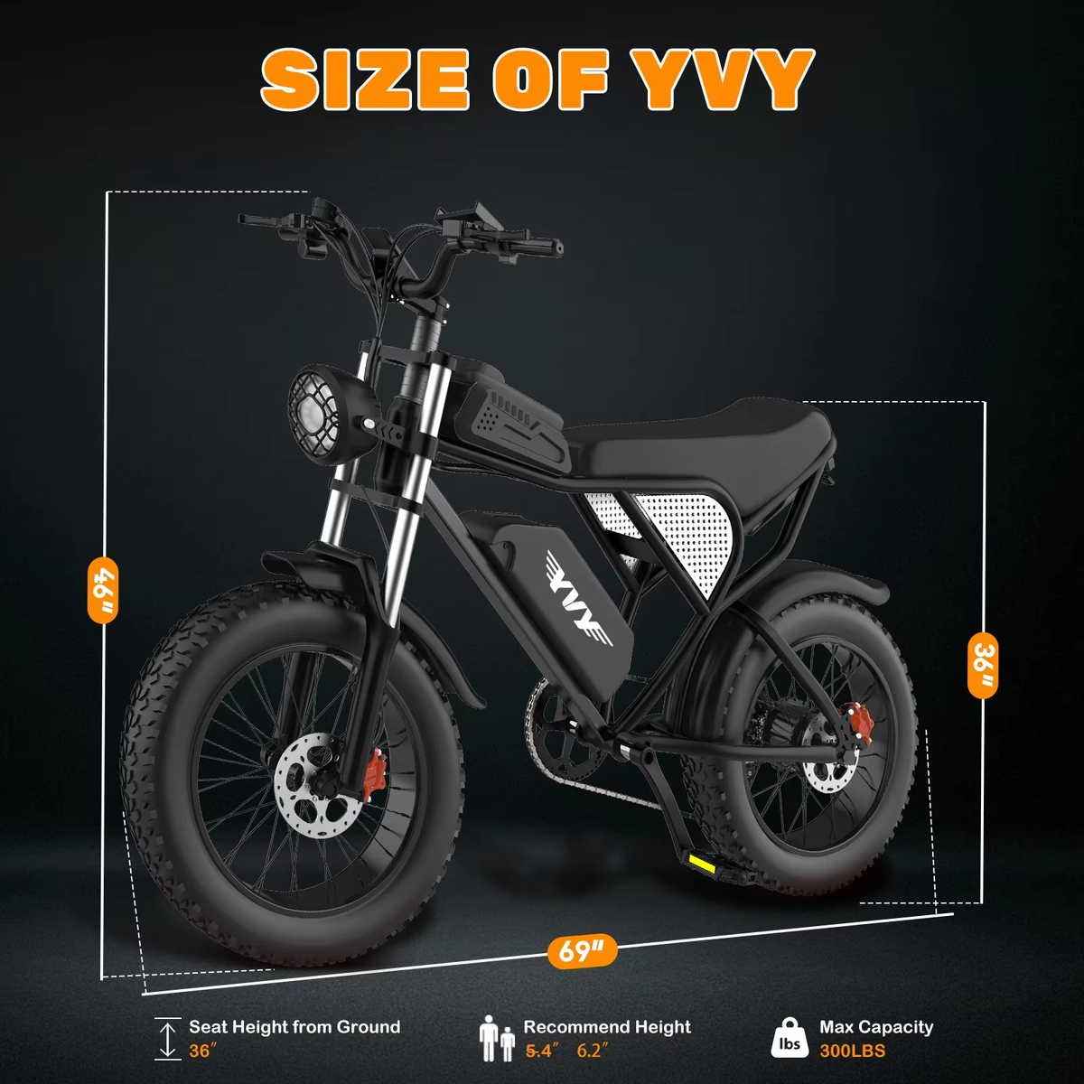YVY Q20 Lite Fat Tire Electric Bike
