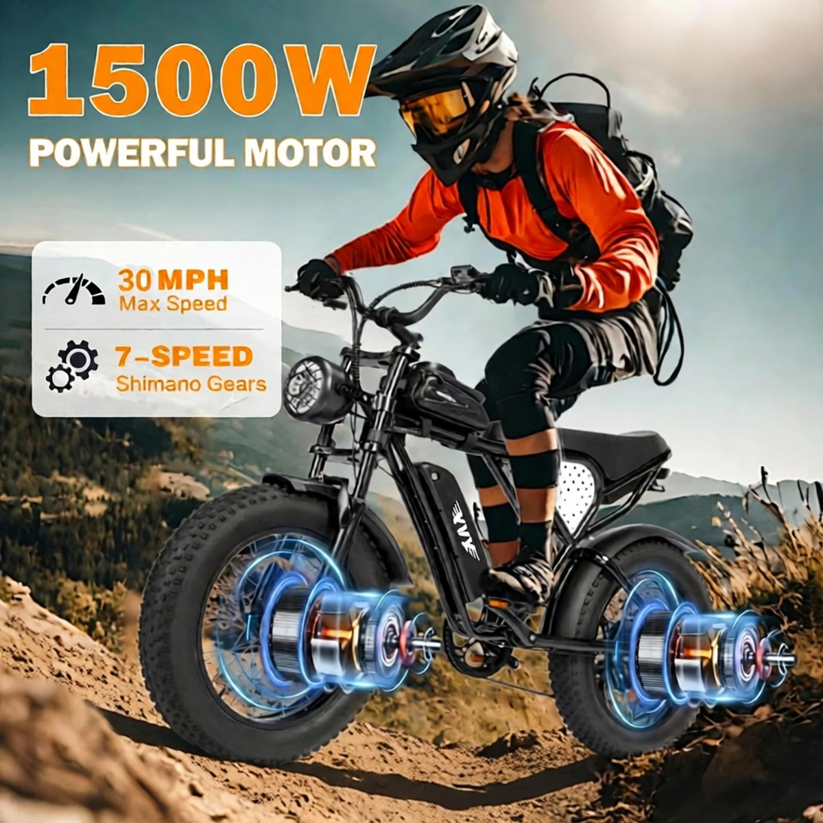 YVY Q20 Lite Fat Tire Electric Bike